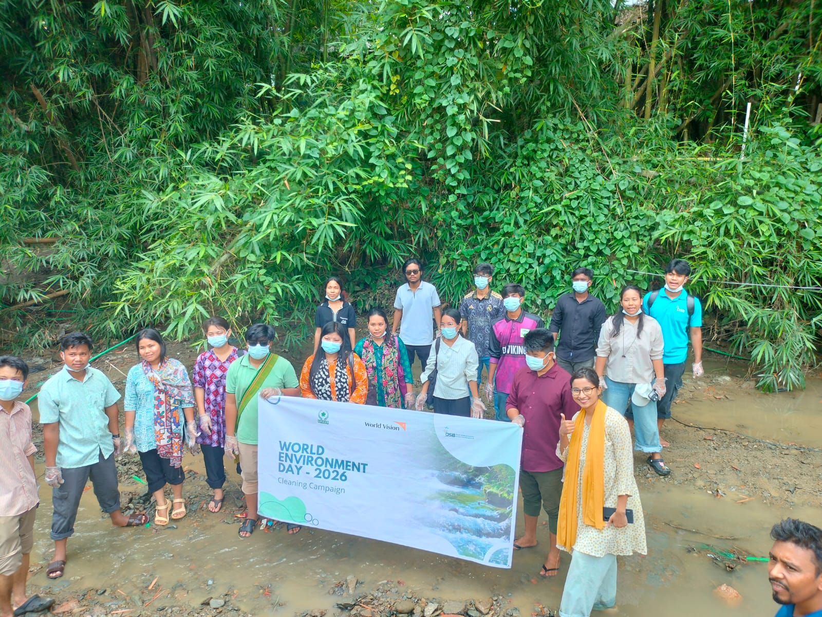 পরিবেশ সংরক্ষণ, নিরাপদ পানি নিশ্চিতকরণ ও জনসচেতনতা বৃদ্ধিতে ঝিরি পরিষ্কার-পরিচ্ছন্নতা কার্যক্রম অনুষ্ঠিত